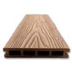 Deska kompozytowa tarasowa 3D zewnętrzna brąz 14.5x2.2x290 cm