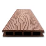 Deska kompozytowa tarasowa 3D zewnętrzna jasno czerwony 14.5x2.2x290 cm